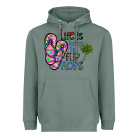 Sage life is better İn flip flops Heavyweight Hoodie - CowhideDigitalArt