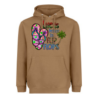 Toasted Coconut life is better İn flip flops Heavyweight Hoodie - CowhideDigitalArt