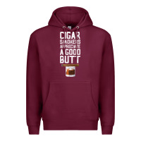 Burgundy funny cigar smoker humidor gift set cigar lover sm Premium Hoodie - tuanDangUi