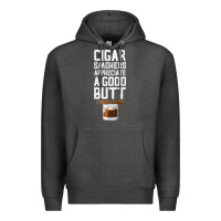 Charcoal Heather funny cigar smoker humidor gift set cigar lover sm Premium Hoodie - tuanDangUi