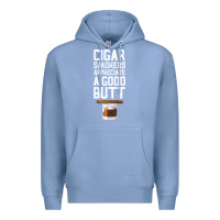 Colony Blue funny cigar smoker humidor gift set cigar lover sm Premium Hoodie - tuanDangUi