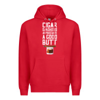 Red funny cigar smoker humidor gift set cigar lover sm Premium Hoodie - tuanDangUi