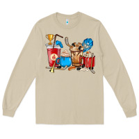 Mushroom Hockey coffee cups Long Sleeve Tee - HowdyJamesFarm