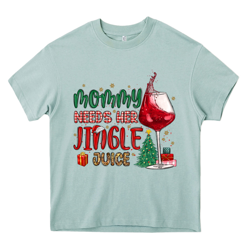 Mommy Needs Her Jingle Juice Heavy Core Tee by MaliasSmallBusiness | Teevron