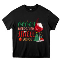 Black mommy needs her jingle juice Heavy Core Tee - MaliasSmallBusiness