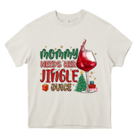 Cream mommy needs her jingle juice Heavy Core Tee - MaliasSmallBusiness