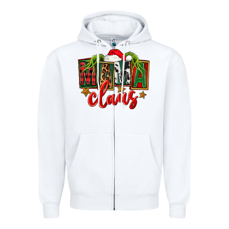 Christmas Mama Claus Zipper Hoodie by FaDigitalArtStudio | Teevron