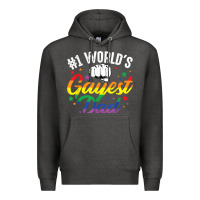 Charcoal Heather 1 worlds gayest dad funny fathers day lgbt pride r Premium Hoodie - tuanDangUi