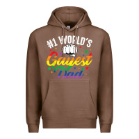 Chestnut 1 worlds gayest dad funny fathers day lgbt pride r Premium Hoodie - tuanDangUi