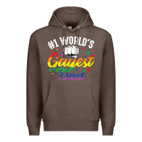 Coffee 1 worlds gayest dad funny fathers day lgbt pride r Premium Hoodie - tuanDangUi
