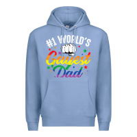 Colony Blue 1 worlds gayest dad funny fathers day lgbt pride r Premium Hoodie - tuanDangUi