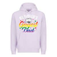 Lilac 1 worlds gayest dad funny fathers day lgbt pride r Premium Hoodie - tuanDangUi