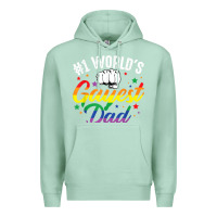 Seafoam 1 worlds gayest dad funny fathers day lgbt pride r Premium Hoodie - tuanDangUi