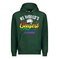 Sports Green 1 worlds gayest dad funny fathers day lgbt pride r Premium Hoodie - tuanDangUi