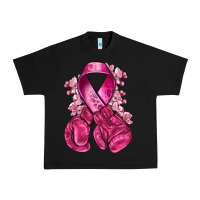 Black breast cancer with boxing gloves Urban Heavy Tee - NancyCooperArtShop