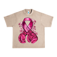 French Oak breast cancer with boxing gloves Urban Heavy Tee - NancyCooperArtShop