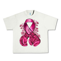 Breast Cancer With Boxing Gloves Urban Heavy Tee | Teevron