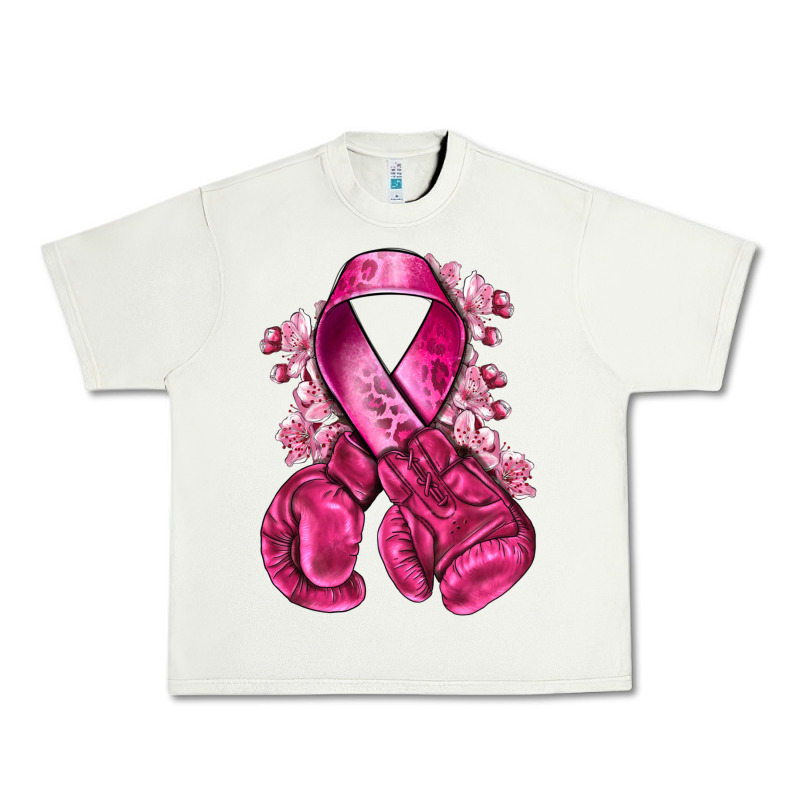 Breast Cancer With Boxing Gloves Urban Heavy Tee by NancyCooperArtShop | Teevron