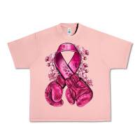 Salmon breast cancer with boxing gloves Urban Heavy Tee - NancyCooperArtShop