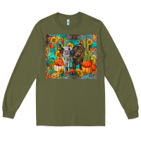 Army Green fall heifer cows Long Sleeve Tee - RanaPortraitStore