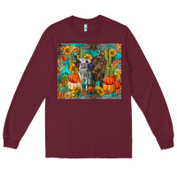 Burgundy fall heifer cows Long Sleeve Tee - RanaPortraitStore