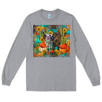 Heather Grey fall heifer cows Long Sleeve Tee - RanaPortraitStore