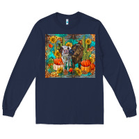 Navy fall heifer cows Long Sleeve Tee - RanaPortraitStore