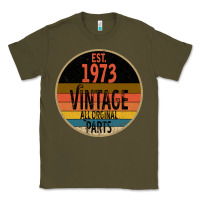 Army Green Est 1973 Vintage All Original Parts Classic Tee - Bettercallsaul