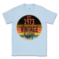 Dusty Blue Est 1973 Vintage All Original Parts Classic Tee - Bettercallsaul