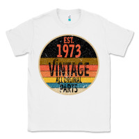 White Est 1973 Vintage All Original Parts Classic Tee - Bettercallsaul