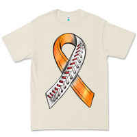 Bone Kidney Cancer Ribbon Baseball Premium Tee - BundleAndBundleShop