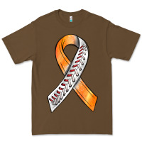 Kidney Cancer Ribbon Baseball Premium Tee | Teevron