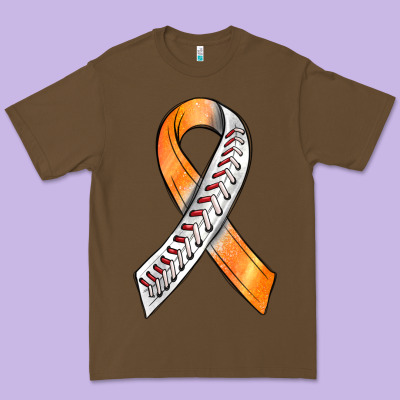 Kidney Cancer Ribbon Baseball Premium Tee Designed By Bundleandbundleshop
