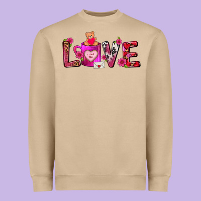 Love Coffee Mug Valentines Day Heavyweight Sweatshirt Designed By Fadigitalartstudio
