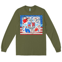 Army Green American memorial day rn registered nurse Long Sleeve Tee - TumblerDesignByShophia