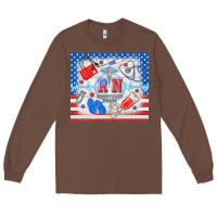 Chestnut American memorial day rn registered nurse Long Sleeve Tee - TumblerDesignByShophia