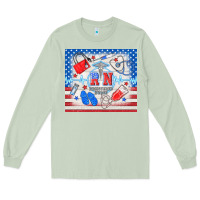 Matcha American memorial day rn registered nurse Long Sleeve Tee - TumblerDesignByShophia