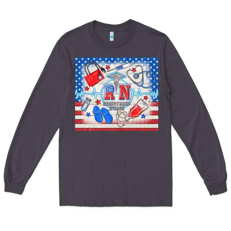 American Memorial Day Rn Registered Nurse Long Sleeve Tee by TumblerDesignByShophia | Teevron