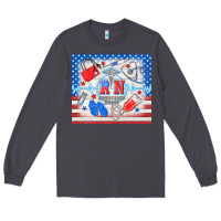 Smoke American memorial day rn registered nurse Long Sleeve Tee - TumblerDesignByShophia
