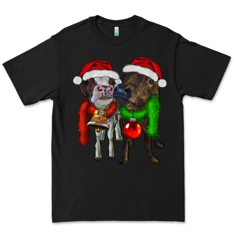 Two Christmas Heifers Premium Tee by RanaPortraitStore | Teevron