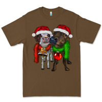 Cacao two christmas heifers Premium Tee - RanaPortraitStore