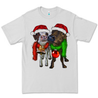 Dove Grey two christmas heifers Premium Tee - RanaPortraitStore