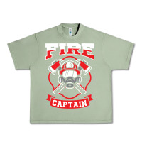 Oil Green fire captain firefighter fireman job Urban Heavy Tee - tuanDangUi