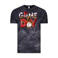 Cloud Black Game day Baseball Vintage Tee - NancyCooperArtShop