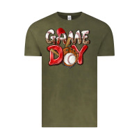 Vintage Olive Game day Baseball Vintage Tee - NancyCooperArtShop