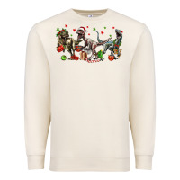 Sandshell Three Christmas Dinosaurs Premium Sweatshirt - LillyAllenDesigns