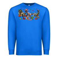 True Royal Three Christmas Dinosaurs Premium Sweatshirt - LillyAllenDesigns