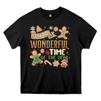 Black wonderful time Heavy Core Tee - MaliasSmallBusiness