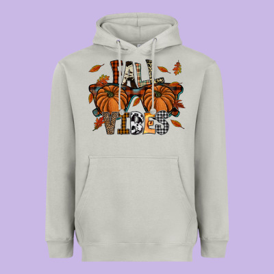 Fall Vibes Heavyweight Hoodie Designed By Sublimationcraftshop