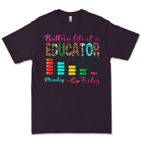 Plum Battery Life Of A Educator Premium Tee - BundleAndBundleShop